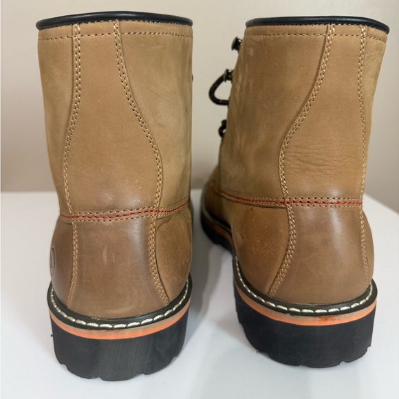 Hawke & Co Harrison Leather Work Boot Tan Brown Water Resistant Lace-Up Men's 11 - Picture 4 of 11